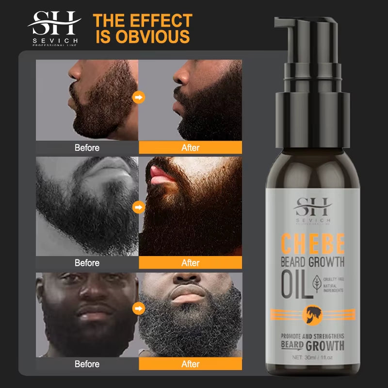 Natural Chebe Men Beard Growth Oil Fast Effective Beard Growth Essential Hair Loss Treatment Product  Beard Care Serum