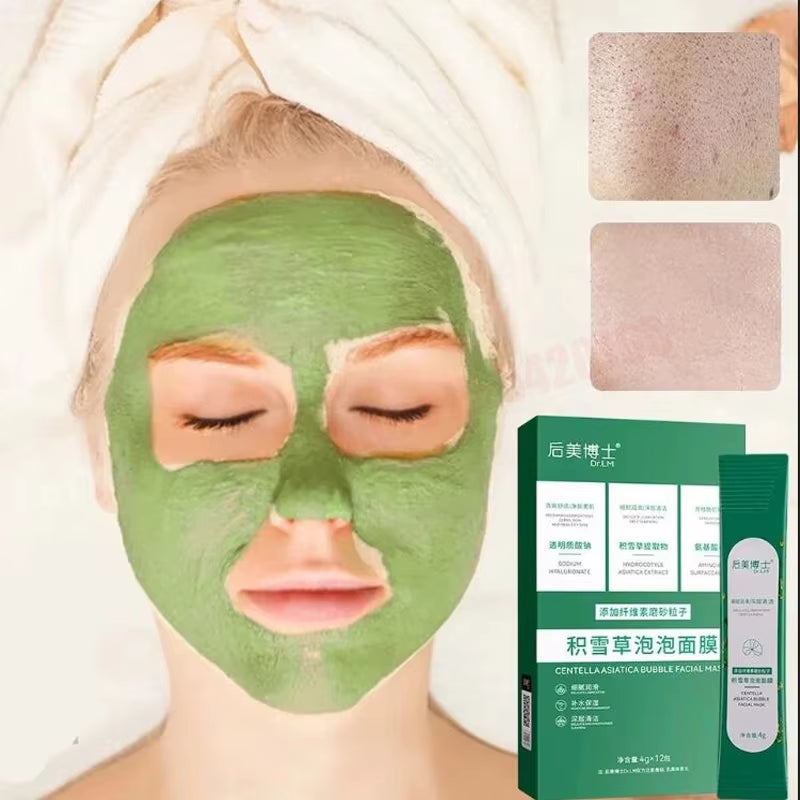 Deep Cleansing Foam Mask Bubble Mask Hydrating Bubble Mask Masque Centella Asiatica Purifying Removal Blackhead Face Mud