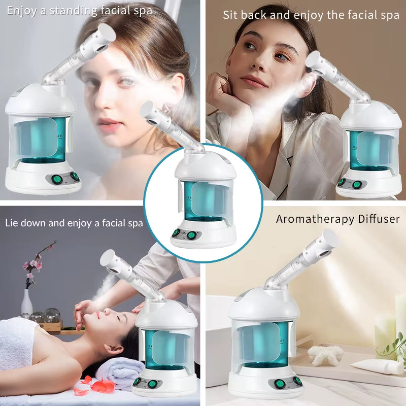 KSKIN Custom Hot Sale Face Mist Spray Portable Facial Steamer for Face Professional Ionic Facial Steamer