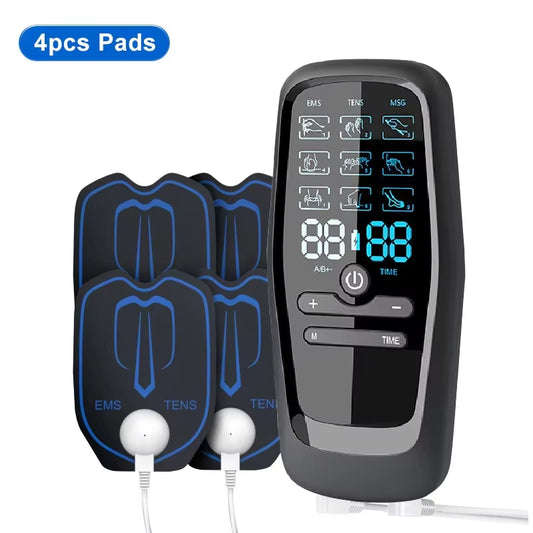 EMS Eletric Professional Muscle Stimulation USB Physiotherapy Tens Unit Machines Pulse Impulse Mini Full Body Massager 6 Modes