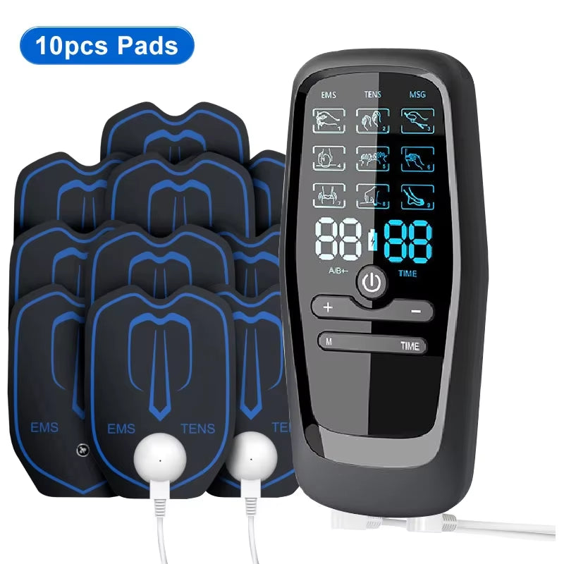 EMS Eletric Professional Muscle Stimulation USB Physiotherapy Tens Unit Machines Pulse Impulse Mini Full Body Massager 6 Modes