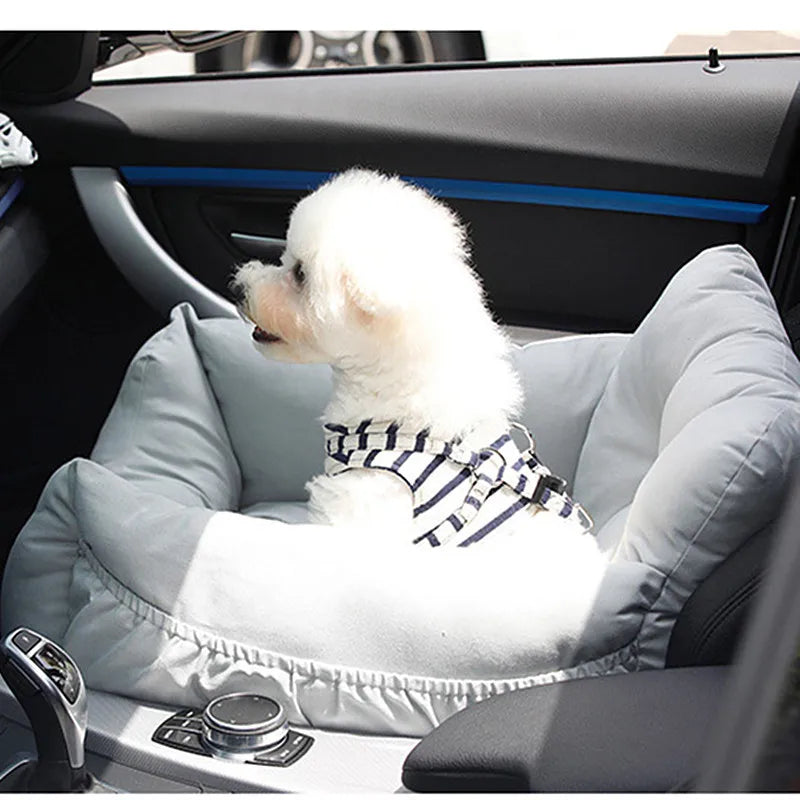 Small and Medium-Sized Dog Teddy Dog Kennel in Winter to Keep Warm to Unpick and Wash a Nest of Dual-Use Pet Car Safety Seat Pad