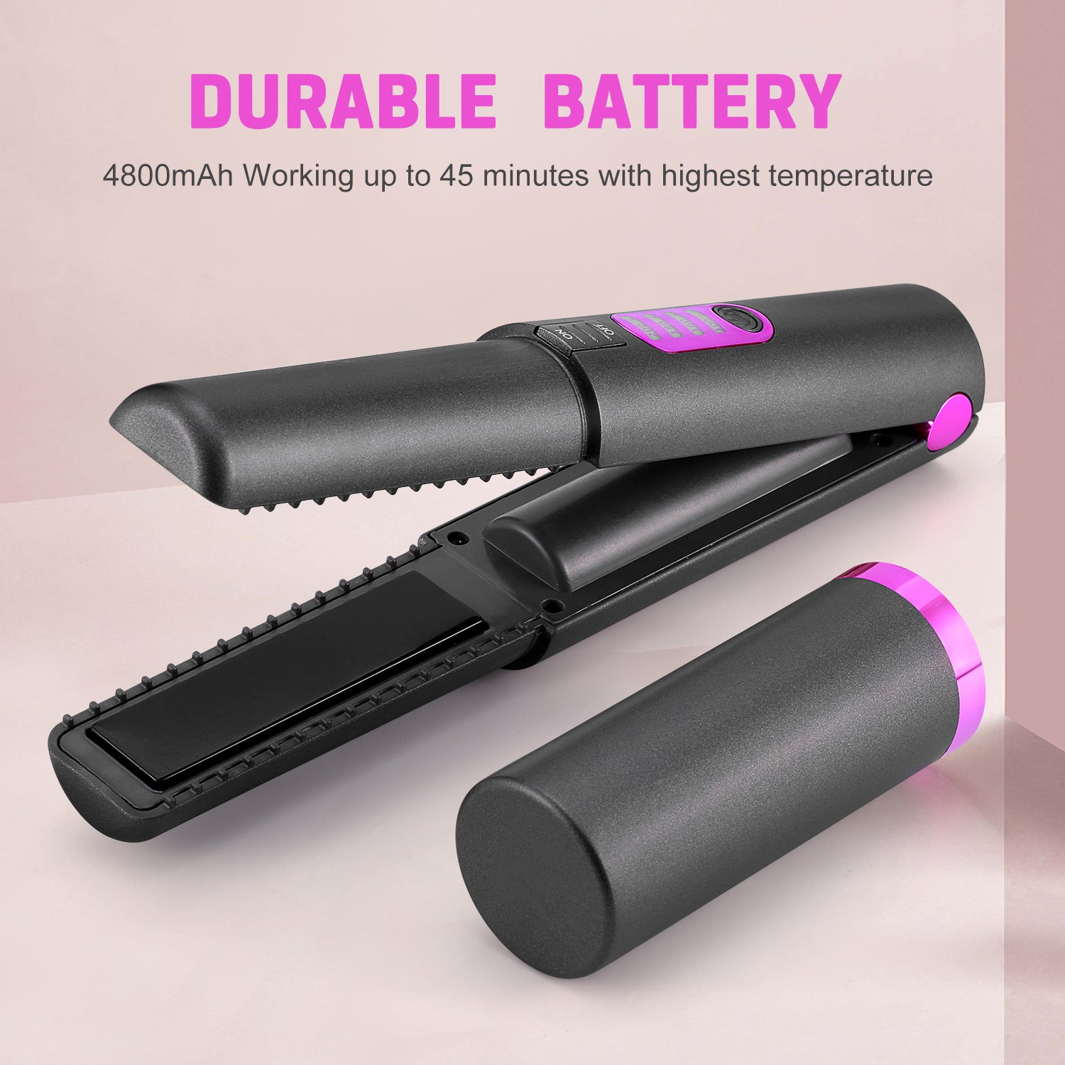 New Arrivals USB Charge Mini Wireless Travel Iron Ceramic Home Hair Straightener Machine