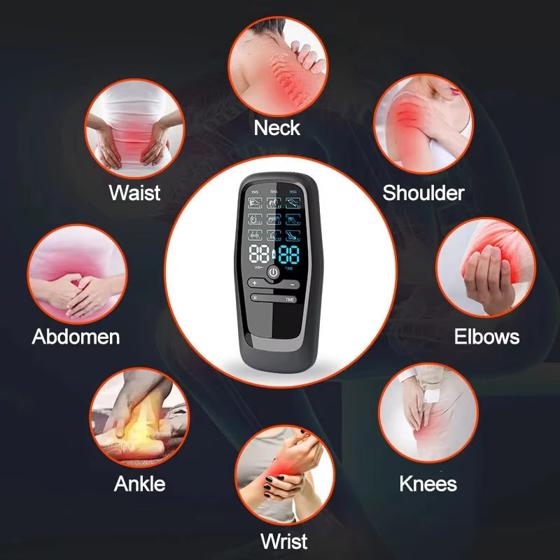 EMS Eletric Professional Muscle Stimulation USB Physiotherapy Tens Unit Machines Pulse Impulse Mini Full Body Massager 6 Modes